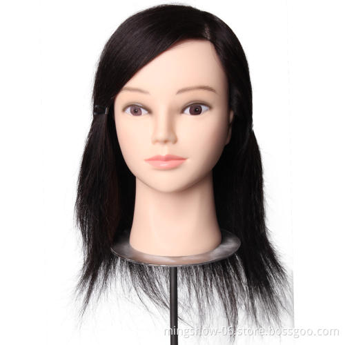 Practice head real hair barber training head in other hair salon equipment